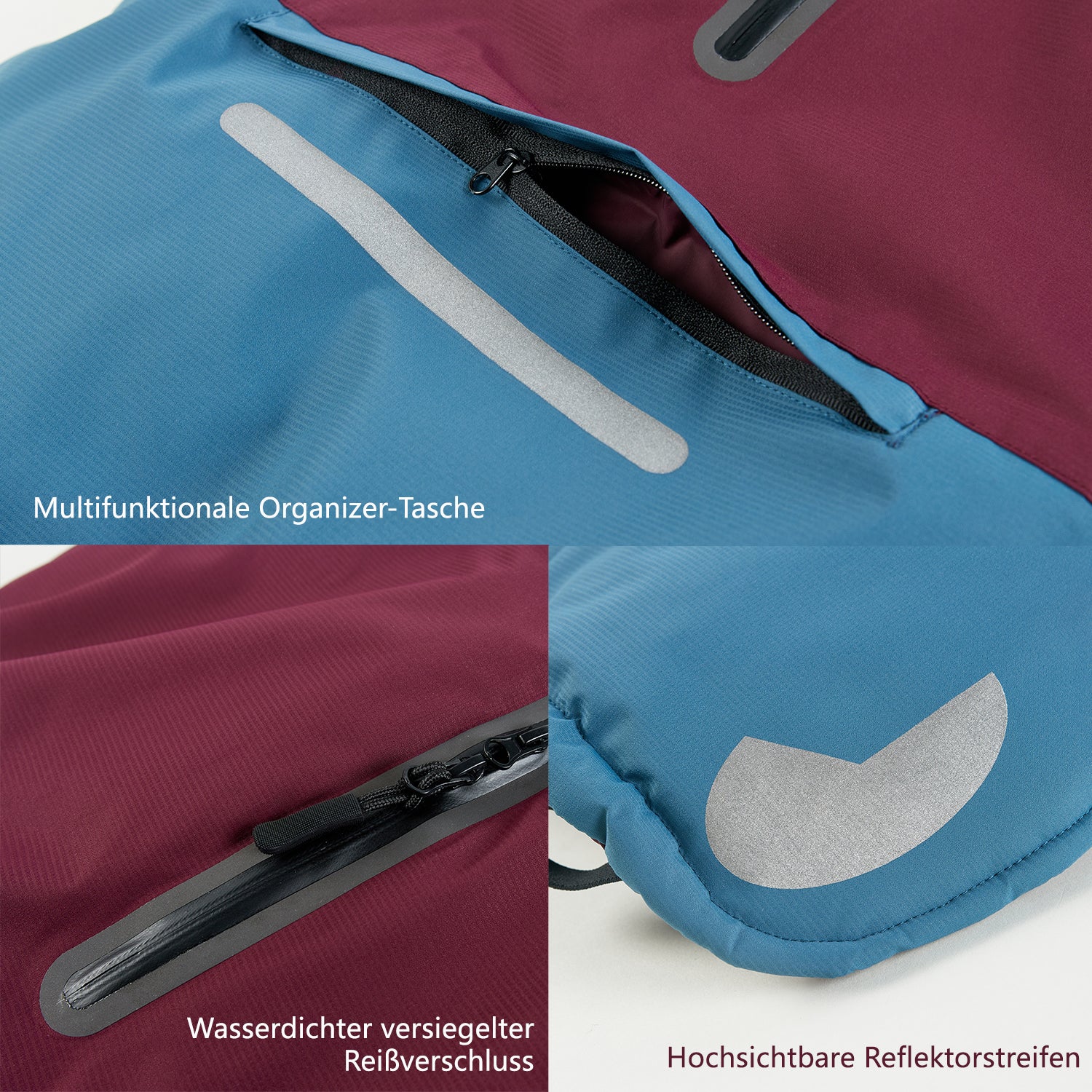 Wasserdichte Hundemantel Wintermantel & Damen-Regenjacke Outdoorjacke Set