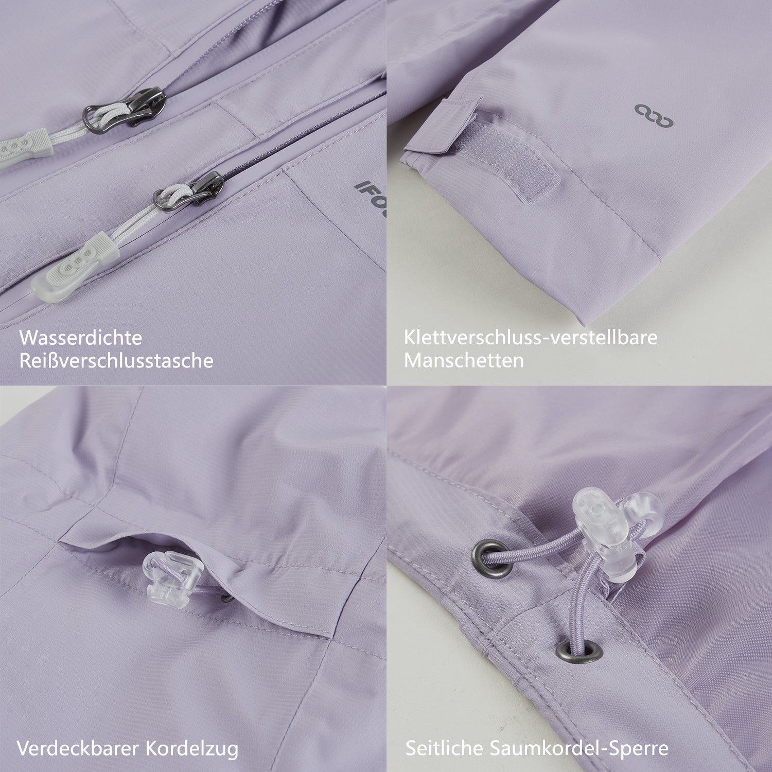 Hunderegenmantel & Damen-Regenjacke Outdoorjacke Set