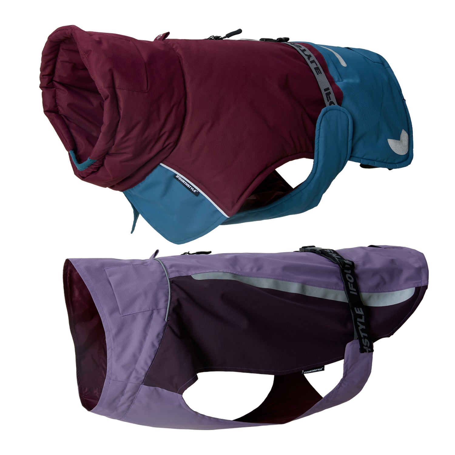 Wasserdichte Winterjacke und Regenmantel für Hunde 2-teiliges Set