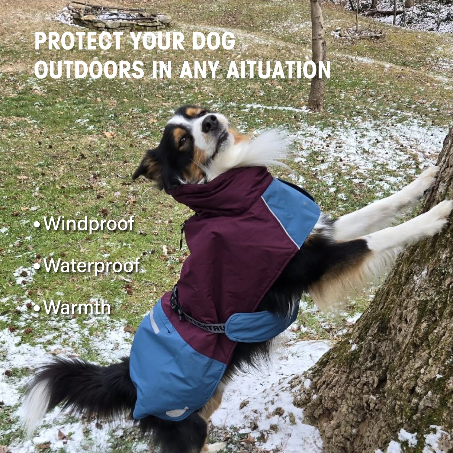 Wasserdicht Hundemantel Wintermantel