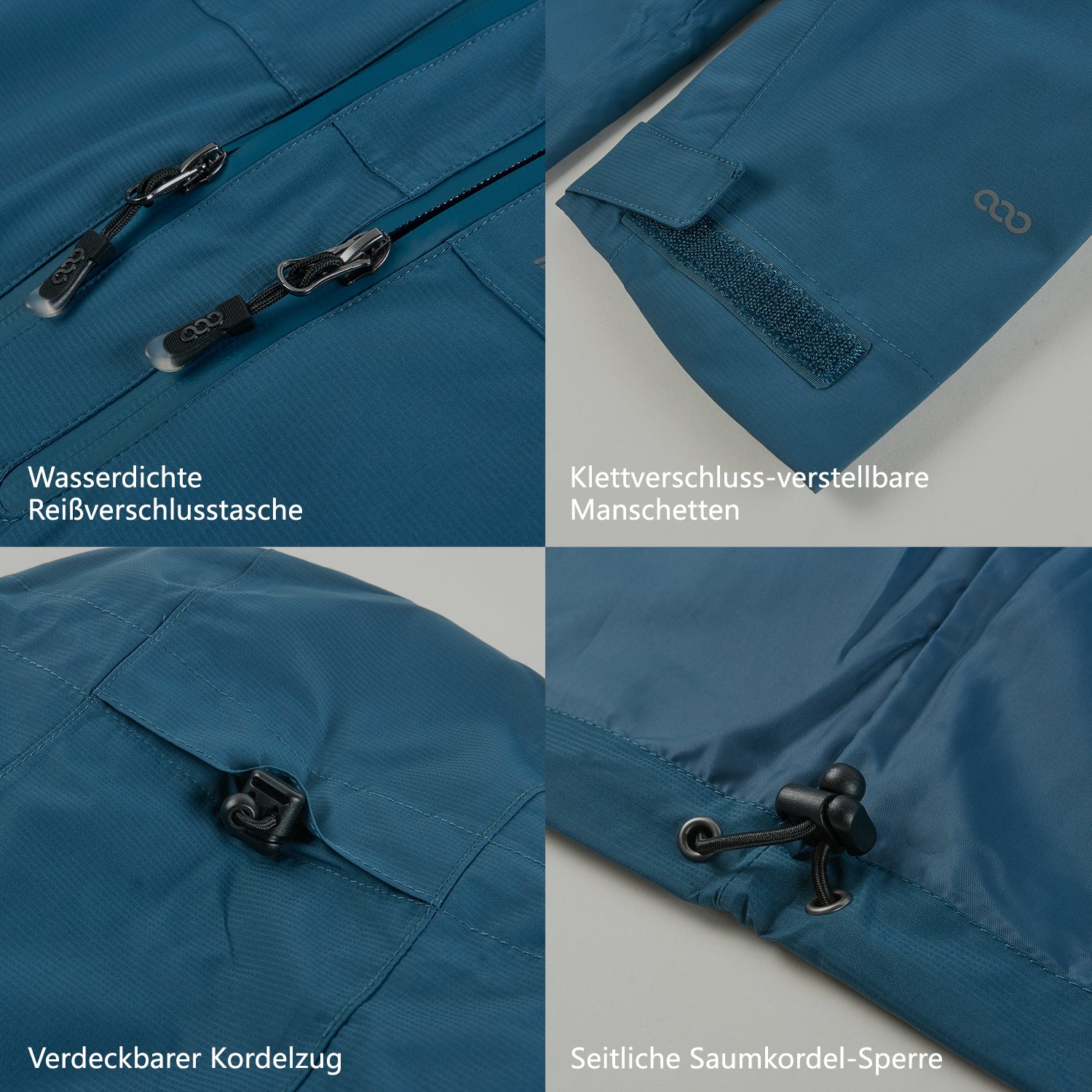 Wasserdichte Hundemantel Wintermantel& Herren-Regenjacke Outdoorjacke Set