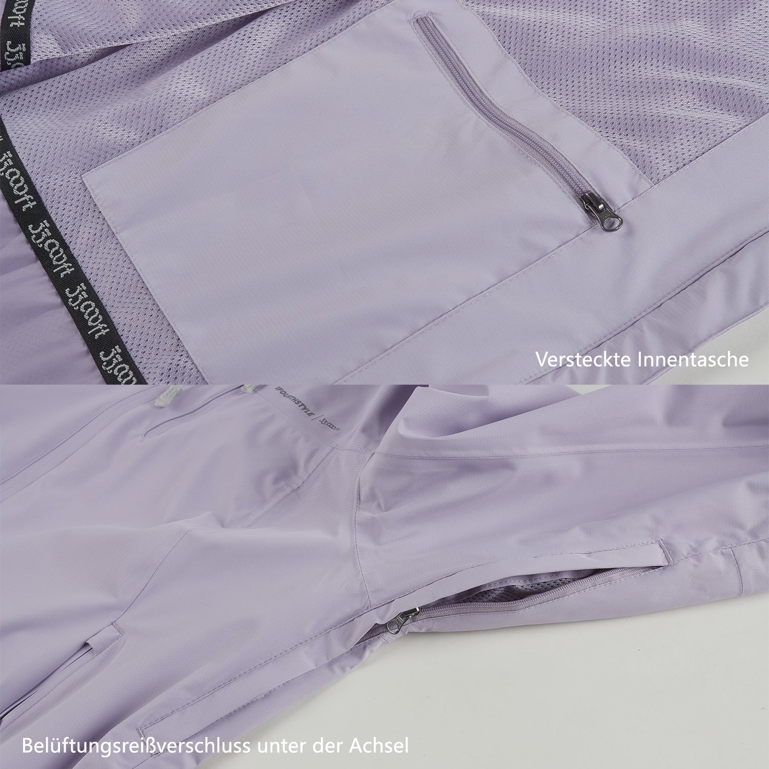 Hunderegenmantel & Damen-Regenjacke Outdoorjacke Set